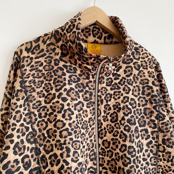 Ruby Rd. Women's Animal Print Leopard Zip-front Jacket, Front Pockets, 3X - Picture 8 of 9